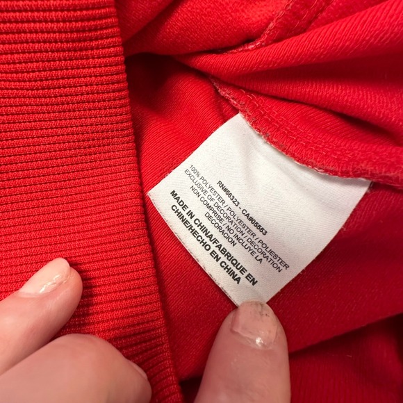 Nike Ohio State Buckeyes OSU Red Gray Mens Large Full Zip Swoosh Track‎ Jacket - Picture 5 of 7